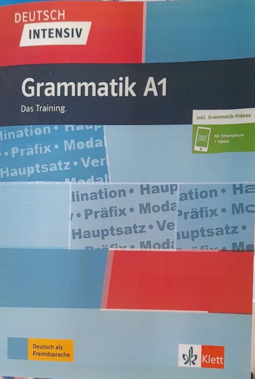 کتاب آلمانی  deutsch Intensiv Grammatik A1 das training